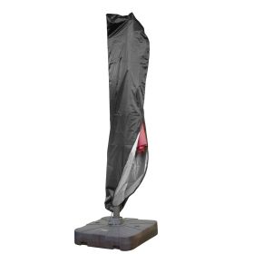 210D Waterproof Parasol Cover Fit 9-11 Feet Anti-UV Dustproof Patio Umbrella Protector Oxford for Garden Beach