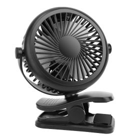 Clip On Fan Quiet Rechargeable USB Stroller Clamp Fan 360°Rotatable Mini Fan for Desk Office Home Camping Travelling