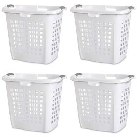 Set of 4 Heavy Duty Plastic Laundry Hamper Dirty Clothes Basket