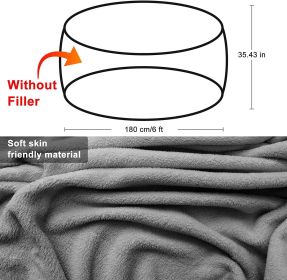Bean Bag Chair Coverit Was Only A Cover, Not A Full Bean Bag Chair Cushion, Big Round Soft Fluffy PV Velvet Sofa Bed Cover, Living Room Furniture
